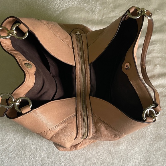 COACH Lexy Shoulder Bag in Nude Pink - Picture 5 of 12